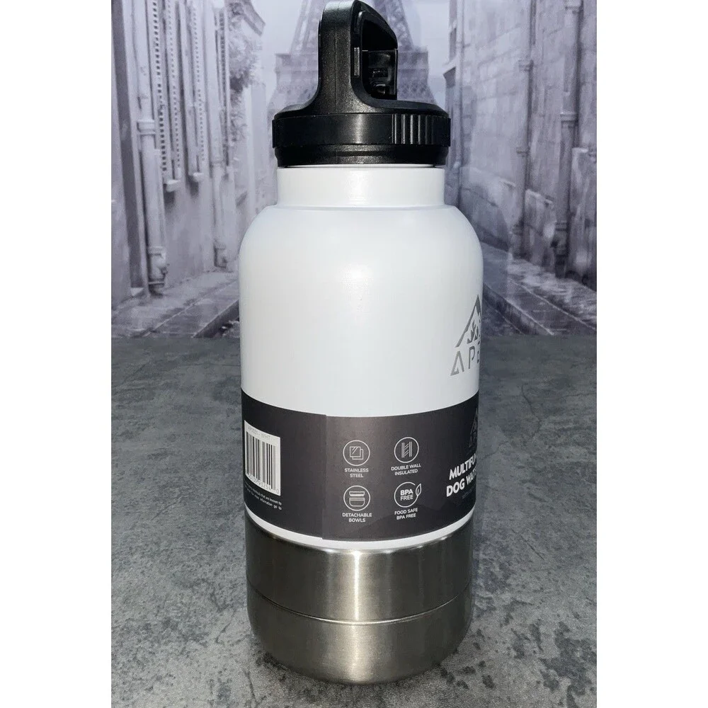 Apex Multifunctional Dogs Water Bottle With Detachable Bowls 32 Oz